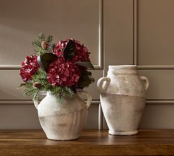Faux Red Hydrangea Mixed Bundle