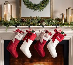 Velvet Scallop Stocking