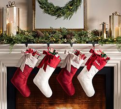 Velvet Scallop Stocking
