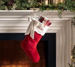 Velvet Scallop Stocking