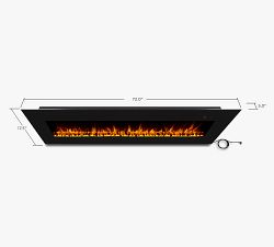 Clay Electric Wall Fireplace
