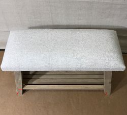 Open Box: Boucle Entry Bench - Oatmeal