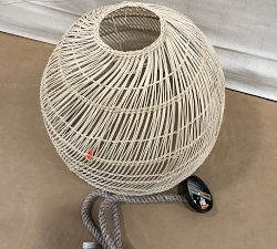 Open Box: Flora Rattan Pendant, Large (23") - Natural