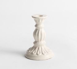 Fluted Ceramic Candle Holder