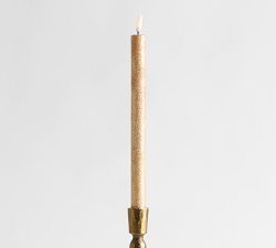 Flameless Glitter Taper Candle