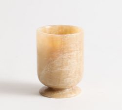 Footed Marble Candle Holder