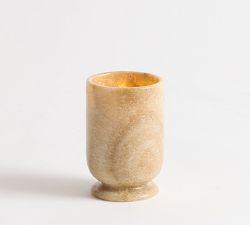 Footed Marble Candle Holder