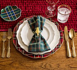 Gold Nutcracker Napkin Rings - Set of 4