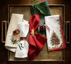 Gold Nutcracker Napkin Rings - Set of 4
