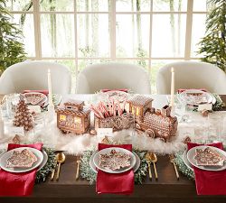Handcrafted Ceramic Gingerbread Train
