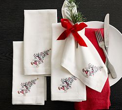 Disney Mickey Mouse and Friends Christmas Cotton Napkin - Set of 4