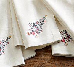 Disney Mickey Mouse and Friends Christmas Cotton Napkin - Set of 4