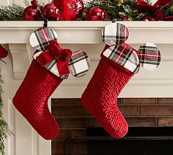 Disney Mickey Mouse and Friends Velvet Stocking