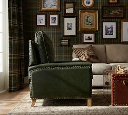 Tyler Square Arm Leather Recliner