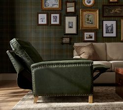 Tyler Square Arm Leather Recliner
