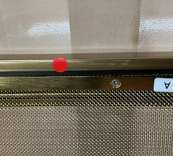 Open Box: Douglas Fireplace Brass Screen (38"W x 30"H) - Brass