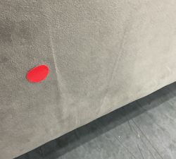Open Box: Westwood Sectional Ottoman without Storage - Performance Everydayvelvet™ Carbon Gray