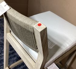 Open Box: Indio Coastal Outdoor Barstool (30") - Biscotti &amp; Oat Rope
