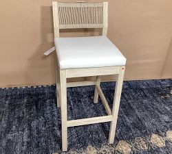 Open Box: Indio Coastal Outdoor Barstool (30") - Biscotti &amp; Oat Rope