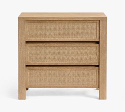 Open Box: Marina Cane 3-Drawer Dresser (36") - Seadrift