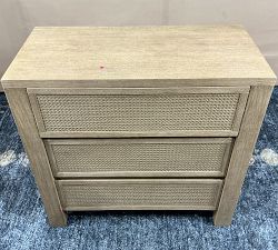 Open Box: Marina Cane 3-Drawer Dresser (36") - Seadrift