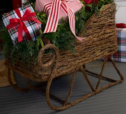 Lit Rattan Sleigh