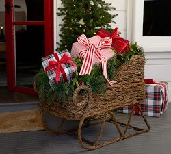 Lit Rattan Sleigh