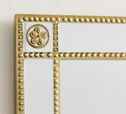 Nina Beaded Corner Mirror