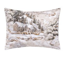 Rustic Lodge Flannel Sham