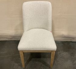 Open Box: Layton Upholstered Dining Chair - Performance Boucle Oatmeal, Seadrift Legs