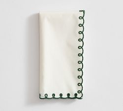 Amelia Embroidered Lining Cotton Napkins - Set of 4