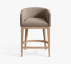 Baldwin Leather Low Back Bar &amp; Counter Stools