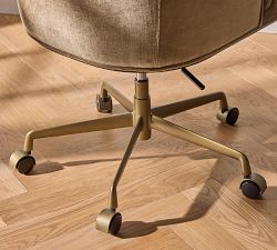 Edith Upholstered Swivel Desk Chair
