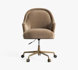 Edith Upholstered Swivel Desk Chair