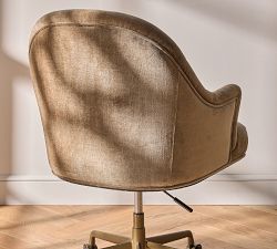 Edith Upholstered Swivel Desk Chair