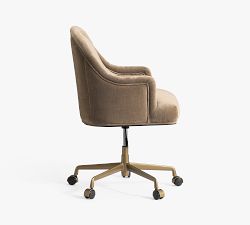 Edith Upholstered Swivel Desk Chair