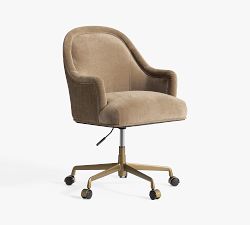 Edith Upholstered Swivel Desk Chair