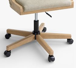 Vintners Upholstered Swivel Desk Chair