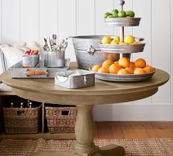 Owen Round Pedestal Extendable Dining Table (45"-62")