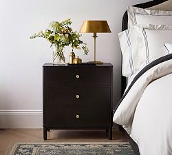 Linden Metal 3-Drawer Nightstand (24")