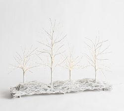 Lit Twinkling Twig Centerpiece