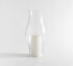 Phoebe Etched Hurricane Candle Sleeve