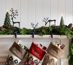Sculpted Reindeer Stocking Holder