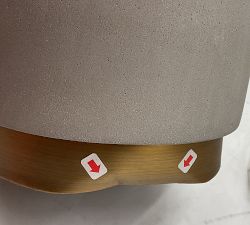 Open Box: Arvin Table Lamp - Gray &amp; Antique Brass
