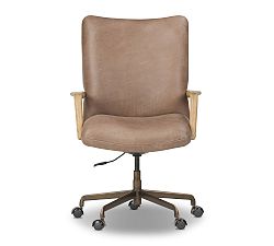 Open Box: Flinton Leather Desk Chair - Palermo Cigar