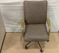 Open Box: Flinton Leather Desk Chair - Palermo Cigar