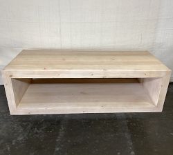 Open Box: Folsom Rectangular Coffee Table (58") - Desert Pine