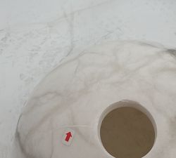 Open Box: Windham Alabaster Dome Pendant (12" Diam) - Bronze