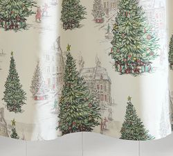 Vintage Christmas Shower Curtain