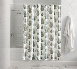 Vintage Christmas Shower Curtain